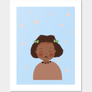 Beautiful black girl Posters and Art